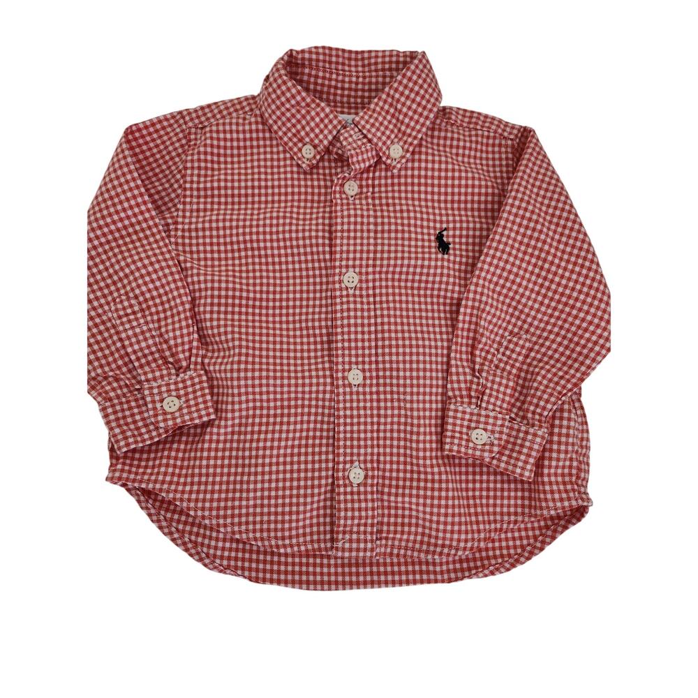 6M Ralph Lauren plaid button down